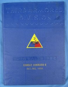 1950 Third Armored Division Combat Command B Training Graduation Book
