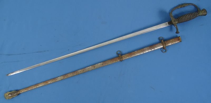 Etched GAR Civil War Veteran Sword of Massachusetts 'Fletcher Webster Post 13' by Ames — image 2