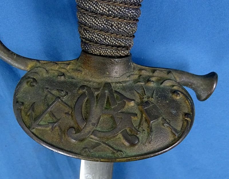 Etched GAR Civil War Veteran Sword of Massachusetts 'Fletcher Webster Post 13' by Ames — image 6