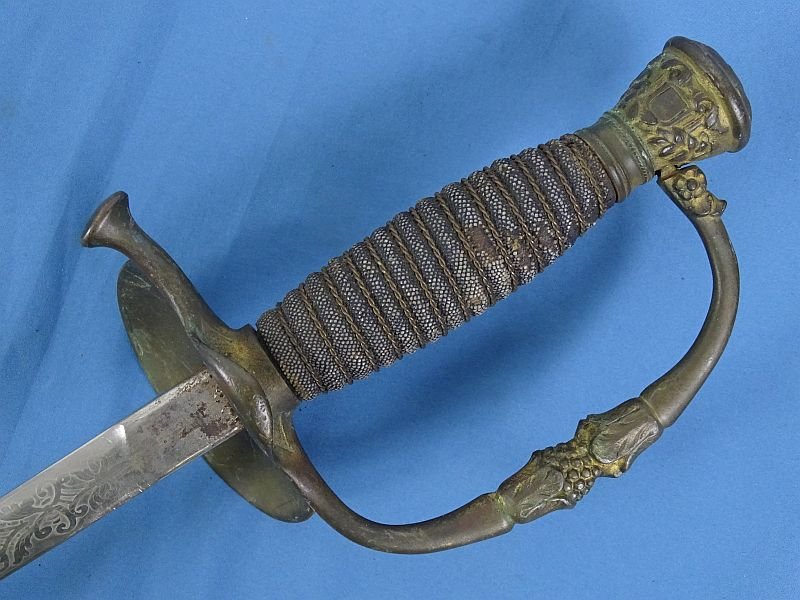 Etched GAR Civil War Veteran Sword of Massachusetts 'Fletcher Webster Post 13' by Ames — image 8