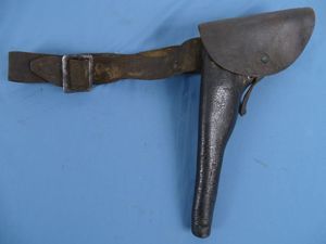 Civil War Regulation US Navy Enlisted Leather Belt and Holster