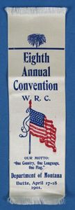 1901 Department of Montana Woman's Relief Corps Annual Convention Ribbon