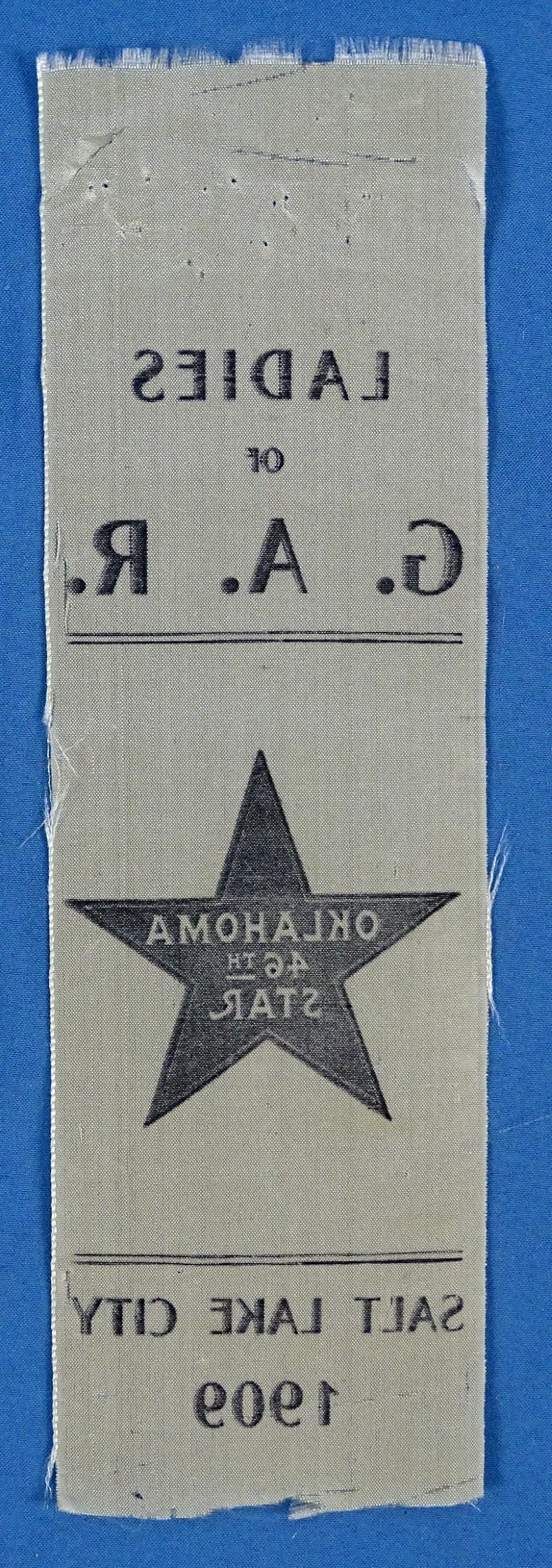 1909 Salt Lake City Ladies of the GAR Ribbon — image 2