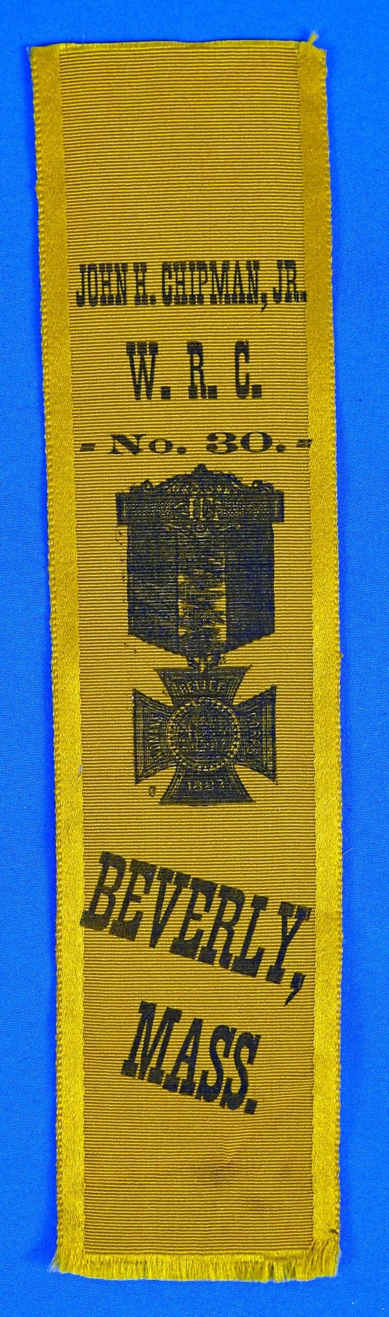 GAR Woman's Relief Corps No. 30, Beverly Massachusetts Ribbon