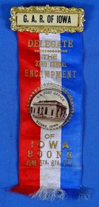 1913 GAR 32nd Annual Encampment Delegate Badge