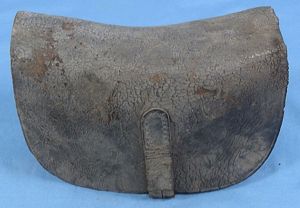 Federal Period Leather 24 Tube Cartridge Box