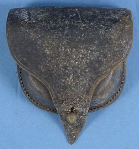 Civil War Federal Leather Percussion Cap Box
