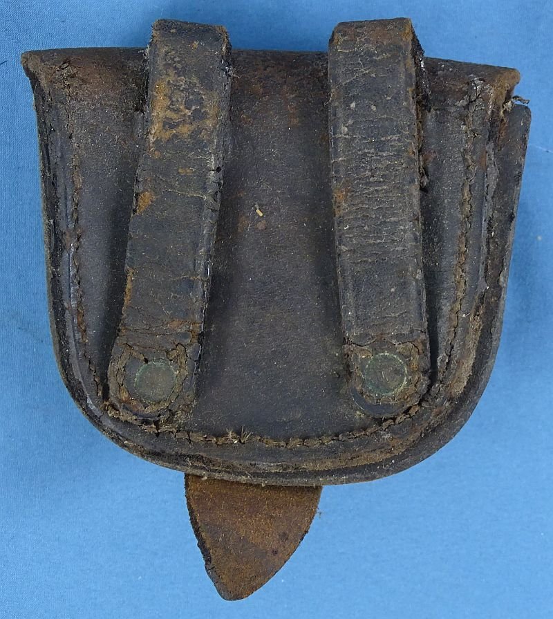 Civil War Leather Percussion Cap Box — image 2