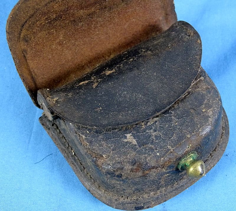Civil War Leather Percussion Cap Box — image 4