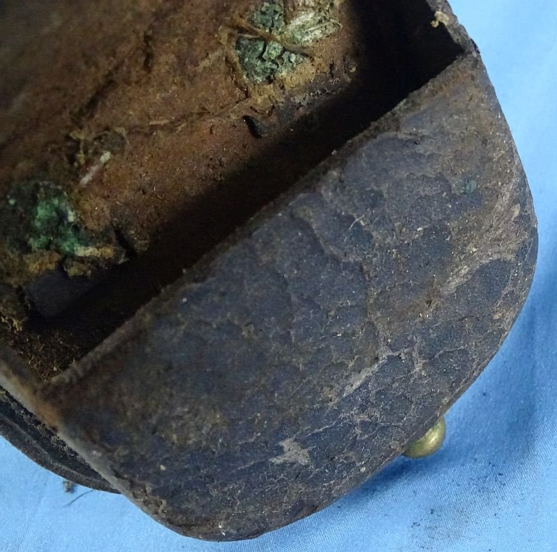 Civil War Leather Percussion Cap Box — image 5