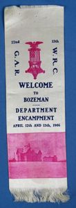 1906 Montana Department GAR / WRC Encampment Ribbon