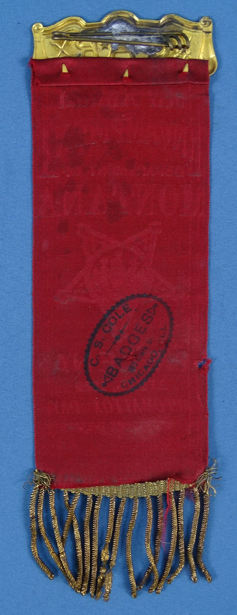 1889 GAR Montana Department 'Appomattox Day' Ribbon — image 2