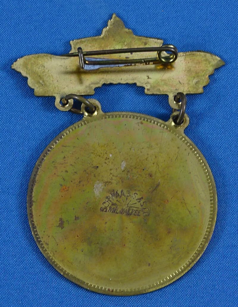 1903 'Veterans Association & Ball Tournament' Souvenir Badge — image 2