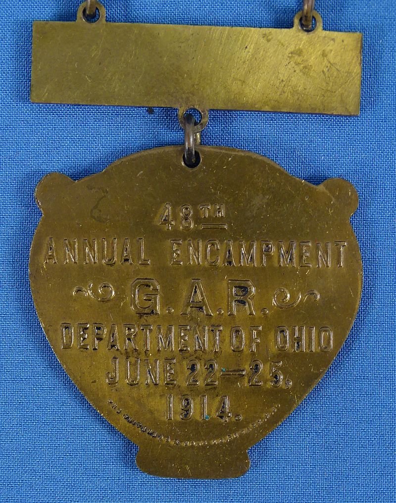 1914 GAR Department of Ohio Annual Encampment Badge — image 2