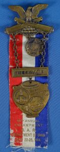 1914 GAR Department of Ohio Annual Encampment Badge