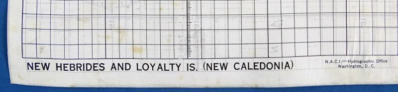 WWII Silk Escape Map of Fiji, Tonga Islands, New Hebrides, and New Caledonia — image 2