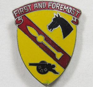 Japanese Made 1st Cavalry Division Artillery Unit Beercan Crest / …