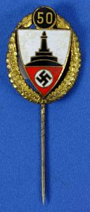 NSRKB Nationalsozialistische Reichskriegerbund 50 Year Member Stickpin