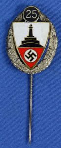 NSRKB Nationalsozialistische Reichskriegerbund 25 Year Member Stickpin