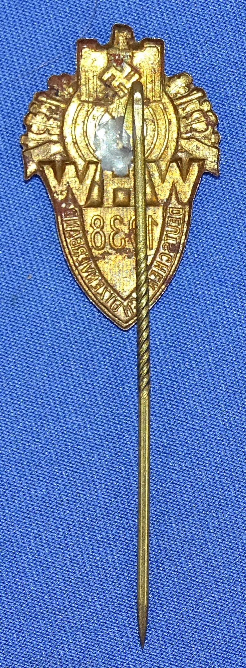 1938 Deutscher Schutzenverband Winterhilfswerk Stickpin — image 2