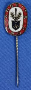 Arbeits Dank Enamel Stickpin
