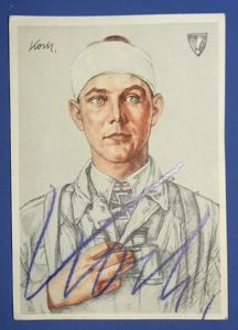 Postcard Signed By Fallschirmjäger Walter Koch Awarded Knights Cross For …