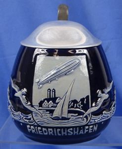 Third Reich Friedrichshafen Zeppelin Motif Stein