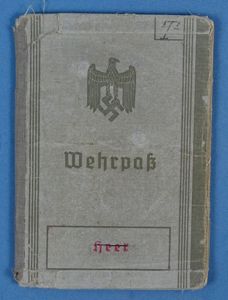 Luftwaffe Flak Unit Wehrpass