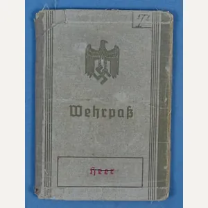 Luftwaffe Flak Unit Wehrpass