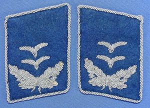 Pair of Luftwaffe Medical Oberleutnant Collar Tabs