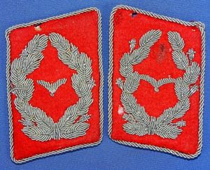 Pair of Luftwaffe Major of Flak Collar Tabs