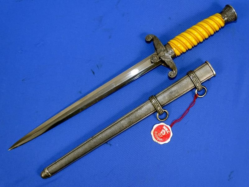 Untouched and Uncleaned Army Officer Dagger by WKC with Tag — image 2