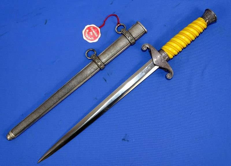 Untouched and Uncleaned Army Officer Dagger by WKC with Tag — image 3