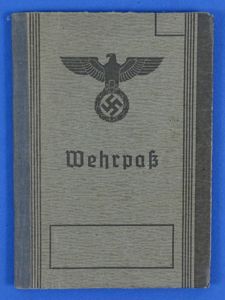 WWII German Wehrpass to a Landwehr Unit Member
