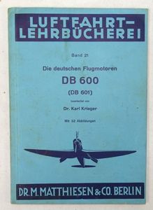 1940 Publication: 'Luftfahrt Lehrbucherei: Die Deutschen Flugmotoren' ('Aviation Textbook: The …