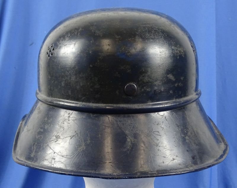 Luftschutz Air Defense Organization Beaded M38 Gladiator Helmet — image 4