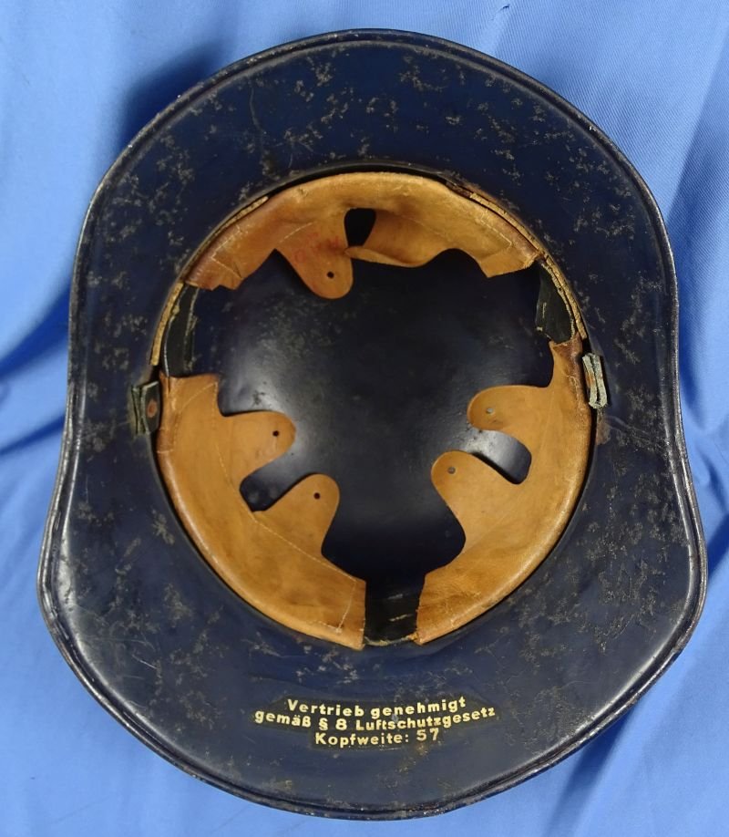 Luftschutz Air Defense Organization Beaded M38 Gladiator Helmet — image 7