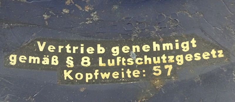 Luftschutz Air Defense Organization Beaded M38 Gladiator Helmet — image 8