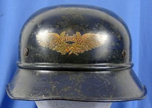 Luftschutz Air Defense Organization Beaded M38 Gladiator Helmet