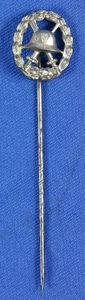 WWI German Cut Out Silver Wound Badge Stickpin