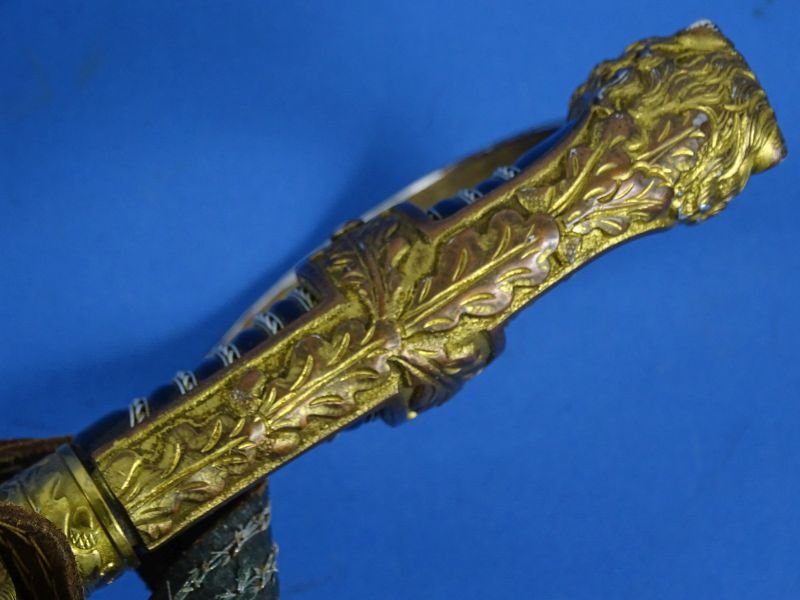 'Scharnhorst' Pattern Panther Head Officer's Sword with Triple Etched Blade and Portepee by Carl Eickhorn — image 9