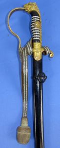 'Scharnhorst' Pattern Panther Head Officer's Sword with Triple Etched Blade …