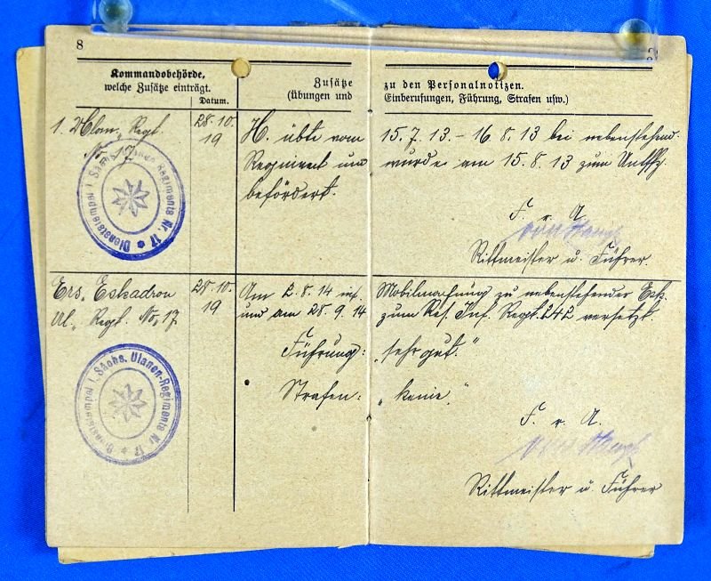 WWI Period Imperial German Militarpass — image 3