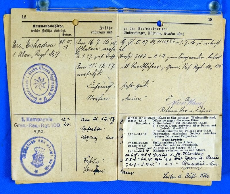 WWI Period Imperial German Militarpass — image 5