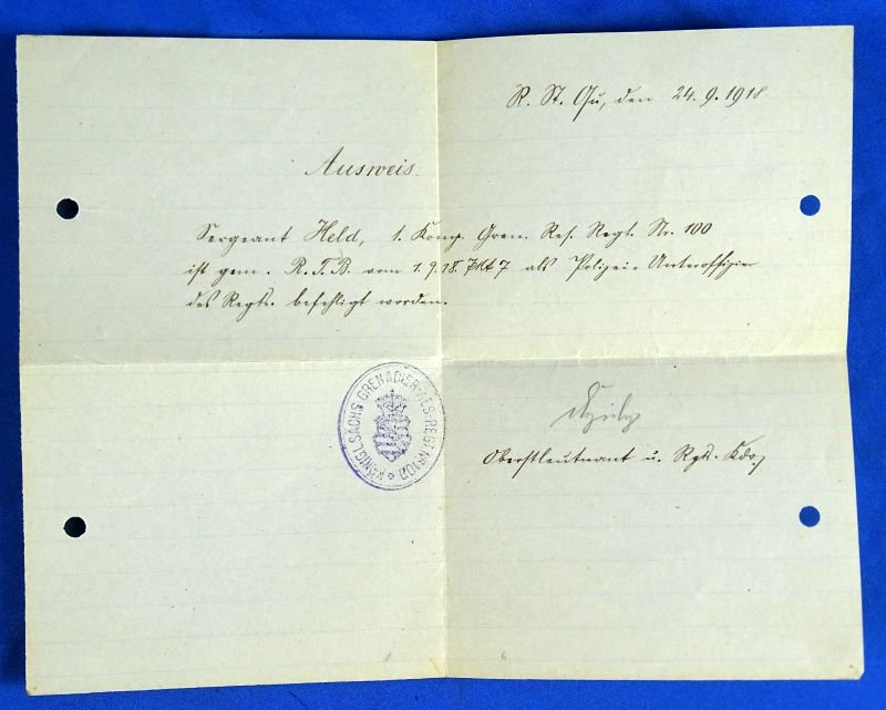 WWI Period Imperial German Militarpass — image 7