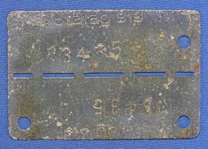 WWII German POW Identification Tag: 'Stalag 313″