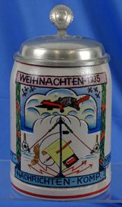 Named 1935 Luftwaffe Signals Company Service Stein