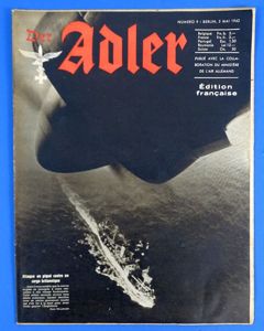 May 1942 French Edition of the Luftwaffe Magazine Der Adler