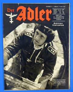 June 1943 French Edition of the Luftwaffe Magazine Der Adler