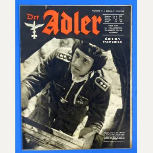 June 1943 French Edition of the Luftwaffe Magazine Der Adler